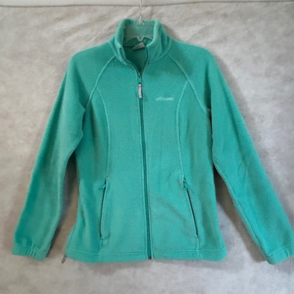 Columbia Womens Teal Green Full Zip Fleece Jacket WL6439 Small